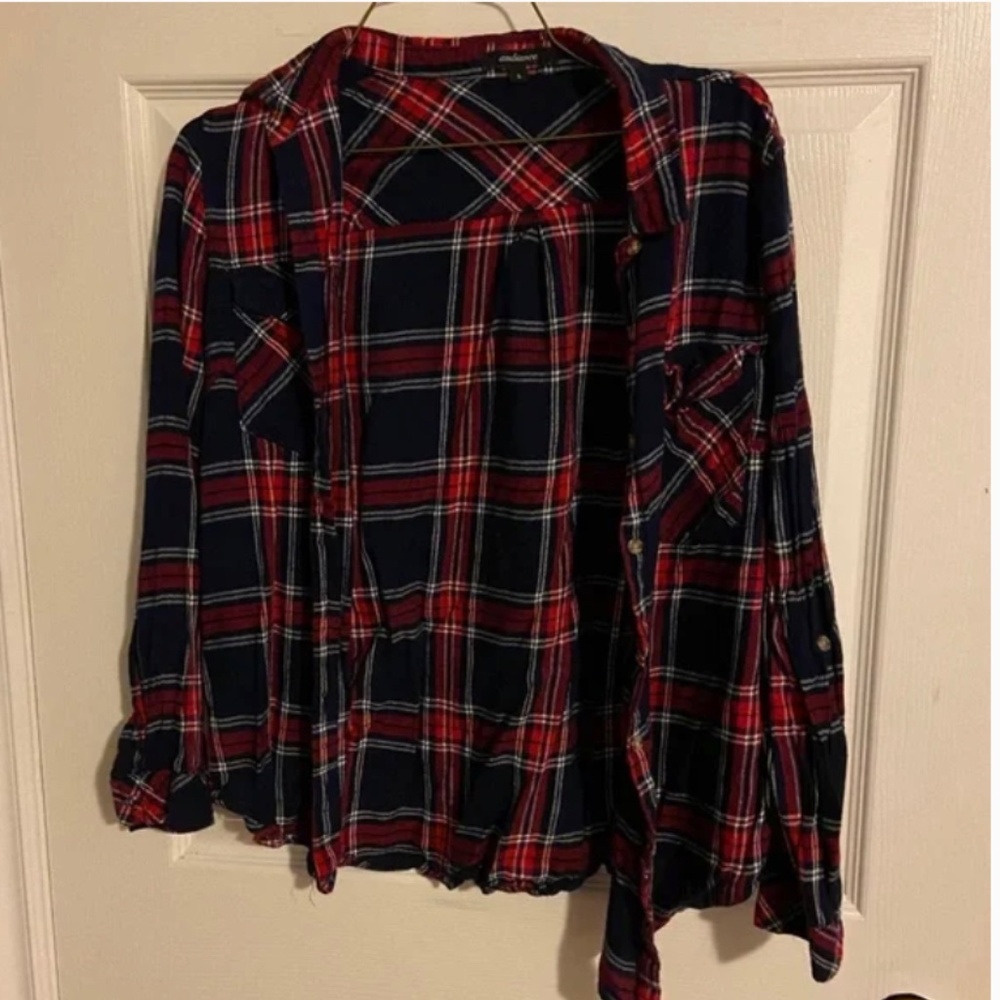 Plaid button up - Picture 3 of 3
